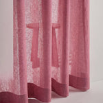 Load image into Gallery viewer, Raspberry linen sheer curtain fabric 90G/M²
