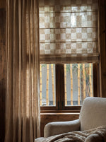 Charger l'image dans la galerie, Wabi-Sabi collection, check pattern, Roman Blind
