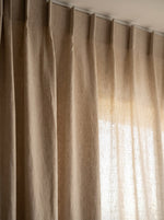 Charger l'image dans la galerie, Custom Made Linen &amp; Hemp Curtains in Biscotti colour (Made to Measure) - 1 panel
