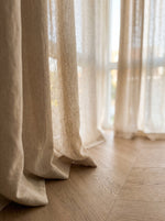 Charger l'image dans la galerie, Custom Made Linen &amp; Hemp Curtains in Biscotti colour (Made to Measure) - 1 panel
