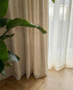 Load image into Gallery viewer, Custom Made Linen Blackout &amp; Dimout Curtains (Made to Measure) - Coconut colour - 1 panel
