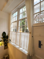 Afbeelding in Gallery-weergave laden, Linen Cafe Curtain – Half Window
