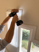 Load image into Gallery viewer, Linen Cafe Curtain – Top and Bottom Rod
