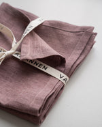 Load image into Gallery viewer, Taupe 100% Linen Napkins (Set of 4) – 45x45 cm
