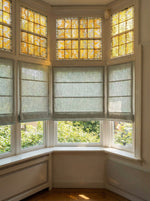 Afbeelding in Gallery-weergave laden, Linen Roman Blinds in Aquamarine colour
