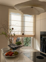 Load image into Gallery viewer, Linen Roman Blinds in Coconut-white colour
