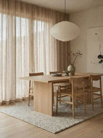 Load image into Gallery viewer, Natural linen sheer tulle in Safari colour - 1 panel
