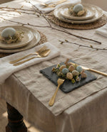 Load image into Gallery viewer, Tablecloth from soft linen in Safari
