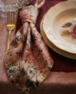 Afbeelding in Gallery-weergave laden, Peonies Flowers 100% Linen Napkins (Set of 4) – Soft European Flax Linen, 45x45 cm
