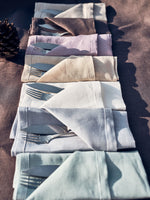 Load image into Gallery viewer, Lilac Tablecloth from soft natural linen
