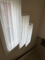 Load image into Gallery viewer, Linen Cafe Curtain – Top and Bottom Rod
