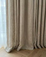 Load image into Gallery viewer, Natural 100% linen thick curtains - 1 panel
