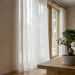 Load image into Gallery viewer, Natural linen sheer tulle in Off-white colour - 1 panel
