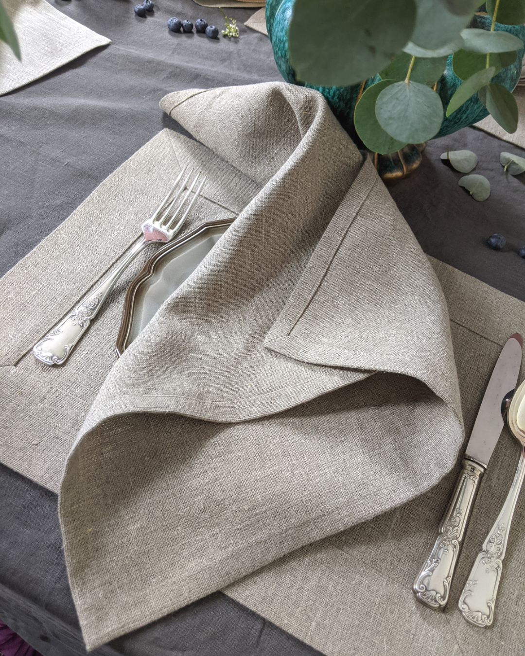 Napkin from rough linen