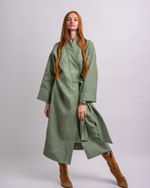 Load image into Gallery viewer, Linen Japandi long kimono - multiple colours
