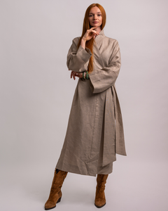 Linen Japandi long kimono - multiple colours