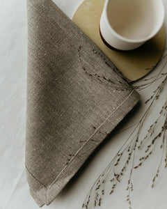 Napkin from rough linen