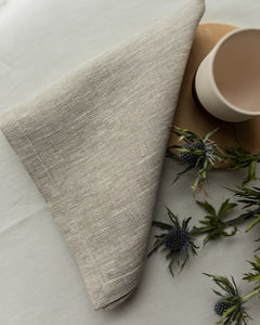 Napkin from rough linen