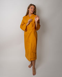 Linen Japandi long kimono - multiple colours